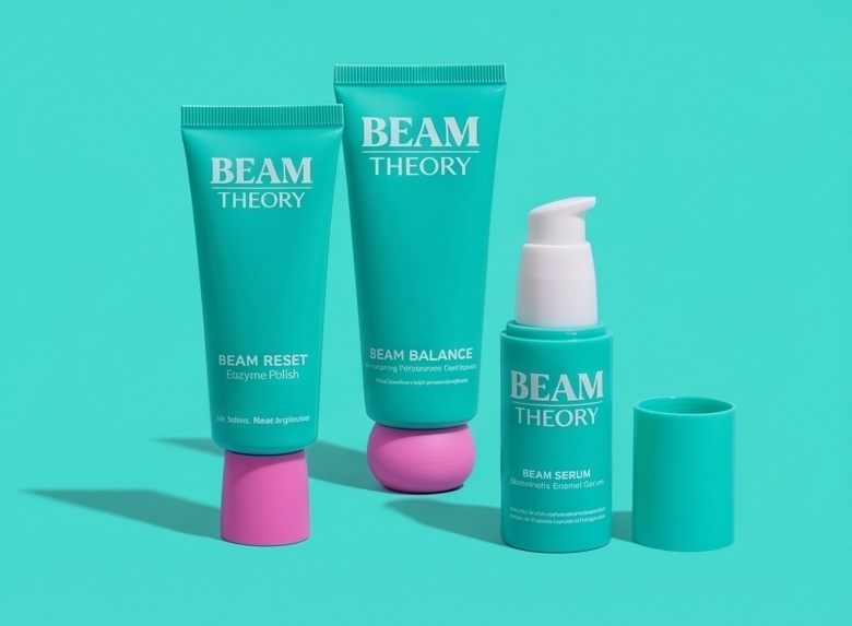 Beam Theory, three step routine, teeth whitening and strengthening products, whitening toothpaste, teeth whitening treatment